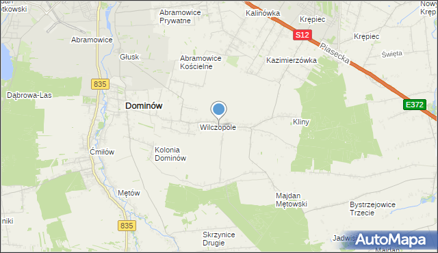 mapa Wilczopole-Kolonia, Wilczopole-Kolonia na mapie Targeo