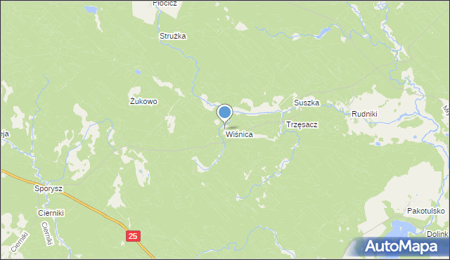 mapa Wiśnica, Wiśnica na mapie Targeo