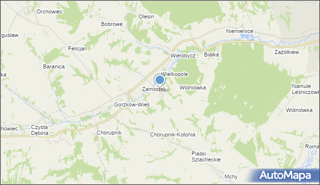 mapa Wiśniów, Wiśniów na mapie Targeo