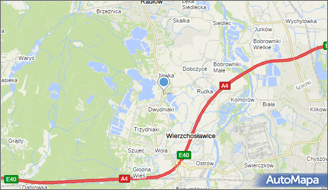 mapa Witosówka, Witosówka na mapie Targeo