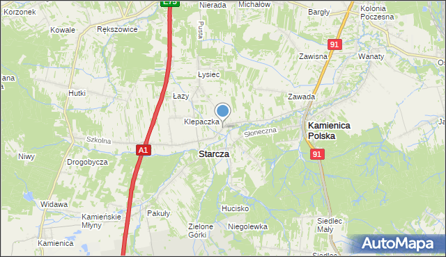 mapa Własna, Własna na mapie Targeo