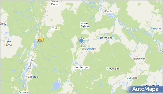 mapa Wojsławiec, Wojsławiec na mapie Targeo