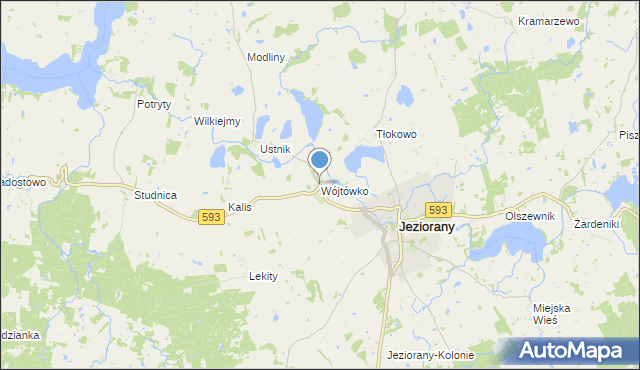 mapa Wójtówko, Wójtówko na mapie Targeo