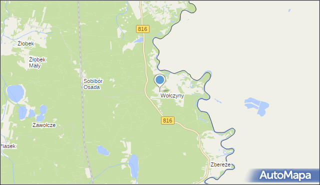 mapa Wołczyny, Wołczyny na mapie Targeo