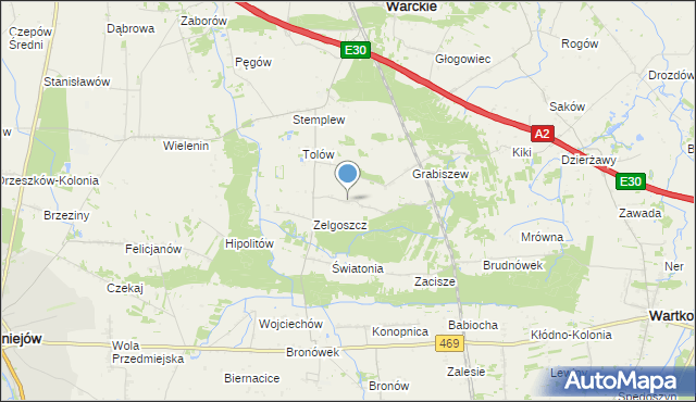 mapa Wólki, Wólki na mapie Targeo