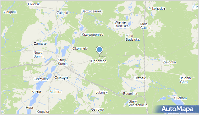 mapa Wrzosowisko, Wrzosowisko na mapie Targeo