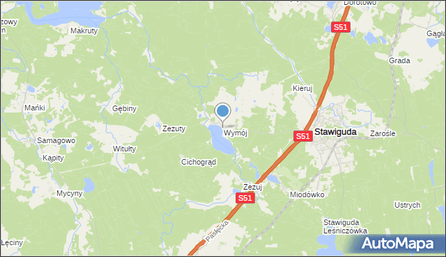 mapa Wymój, Wymój na mapie Targeo