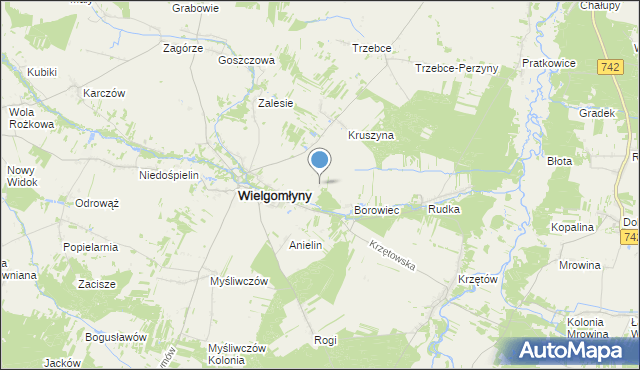 mapa Wyrąbka, Wyrąbka na mapie Targeo