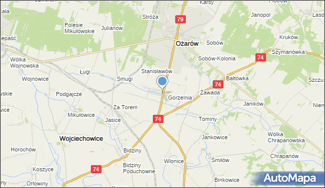 mapa Wyszmontów, Wyszmontów na mapie Targeo