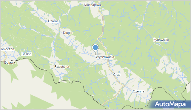 mapa Wyszowatka, Wyszowatka na mapie Targeo