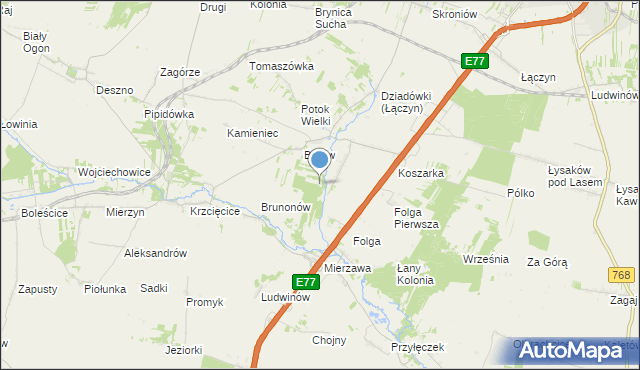 mapa Zaborowiec, Zaborowiec na mapie Targeo
