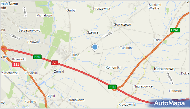 mapa Zadęby, Zadęby na mapie Targeo