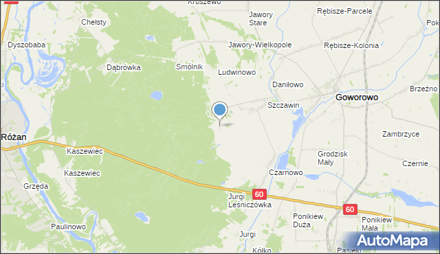 mapa Zagrodzie, Zagrodzie na mapie Targeo