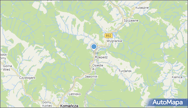 mapa Zajnicz, Zajnicz na mapie Targeo