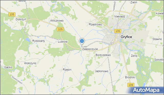 mapa Zaleszczyce, Zaleszczyce na mapie Targeo