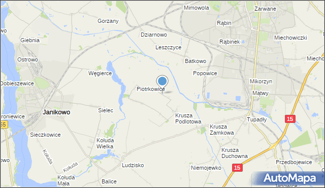 mapa Żalinowo, Żalinowo na mapie Targeo