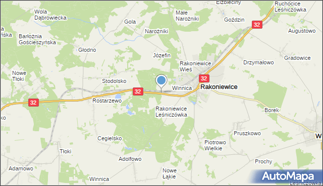 mapa Zamieście-Wybudowanie, Zamieście-Wybudowanie na mapie Targeo