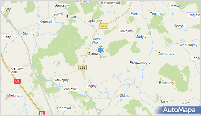 mapa Zawiersze, Zawiersze na mapie Targeo