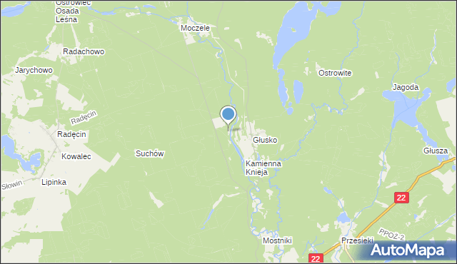 mapa Żeleźnica, Żeleźnica gmina Dobiegniew na mapie Targeo