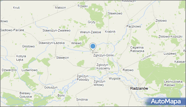 mapa Zgliczyn-Glinki, Zgliczyn-Glinki na mapie Targeo