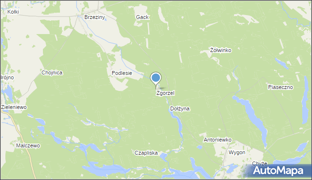 mapa Zgorzel, Zgorzel na mapie Targeo