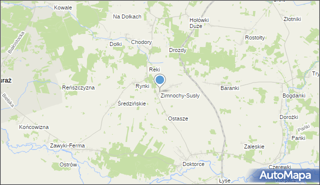 mapa Zimnochy-Susły, Zimnochy-Susły na mapie Targeo