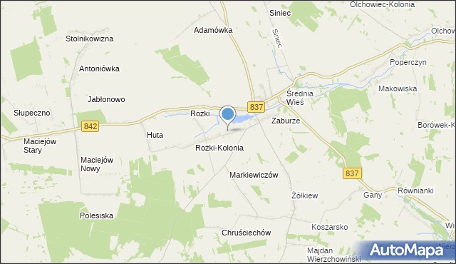 mapa Żółkiew-Kolonia, Żółkiew-Kolonia na mapie Targeo