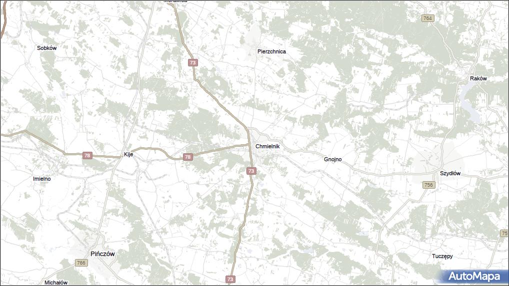 mapa-chmielnik-chmielnik-powiat-kielecki-na-mapie-targeo