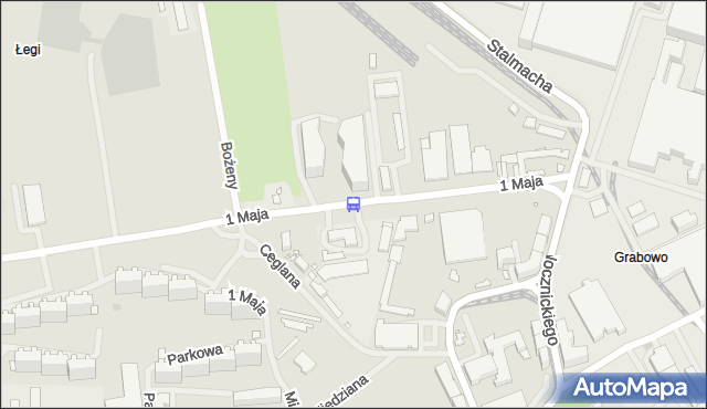 Przystanek 1 Maja Business Park 12. ZDiTM Szczecin - Szczecin (id 17212) na mapie Targeo