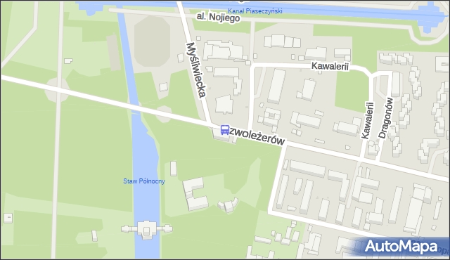 Przystanek Agrykola 01. ZTM Warszawa - Warszawa (id 707201) na mapie Targeo