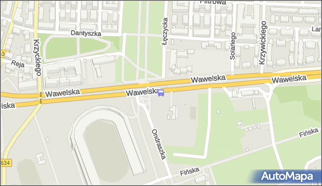 Przystanek al.Wielkopolski 01. ZTM Warszawa - Warszawa (id 412201) na mapie Targeo