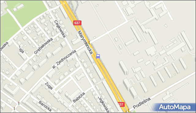 Przystanek AWF 03. ZTM Warszawa - Warszawa (id 600803) na mapie Targeo
