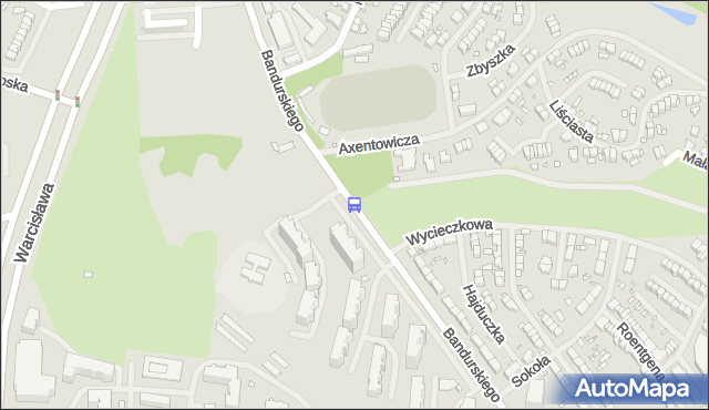 Przystanek Axentowicza 12. ZDiTM Szczecin - Szczecin (id 45212) na mapie Targeo