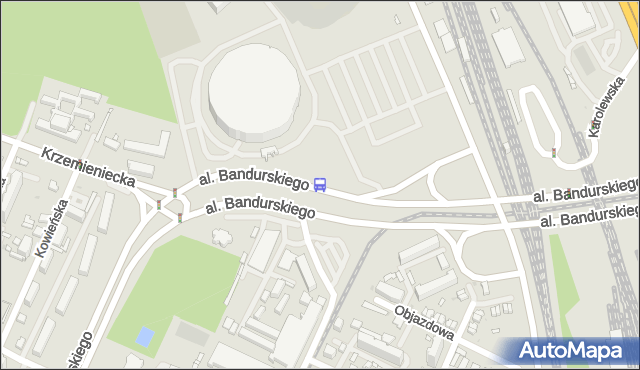 Przystanek Bandurskiego - Atlas Arena. MPKLodz - Łódź (id 1773) na mapie Targeo