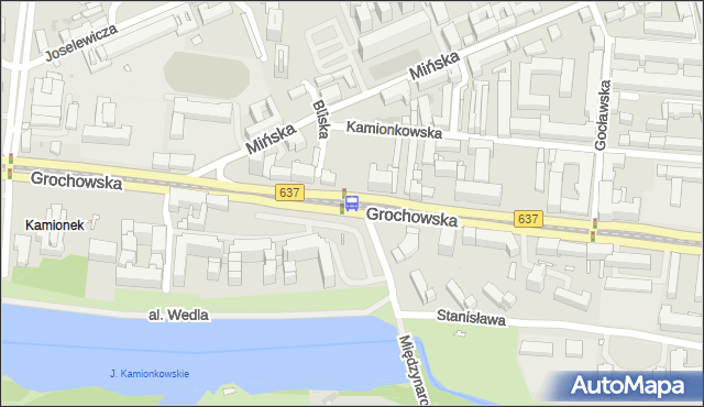 Przystanek Bliska 03. ZTM Warszawa - Warszawa (id 200303) na mapie Targeo