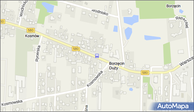 Przystanek Borzęcin Duży 01. ZTM Warszawa - Warszawa (id 611101) na mapie Targeo