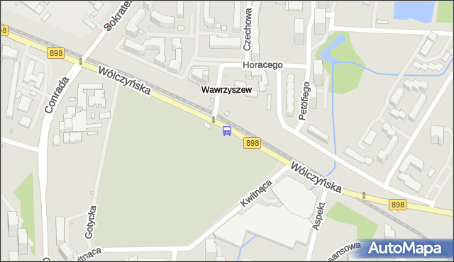 Przystanek Cm.Wawrzyszewski 01. ZTM Warszawa - Warszawa (id 602501) na mapie Targeo