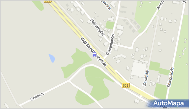 Przystanek Cyklamenów 01. ZTM Warszawa - Warszawa (id 221301) na mapie Targeo