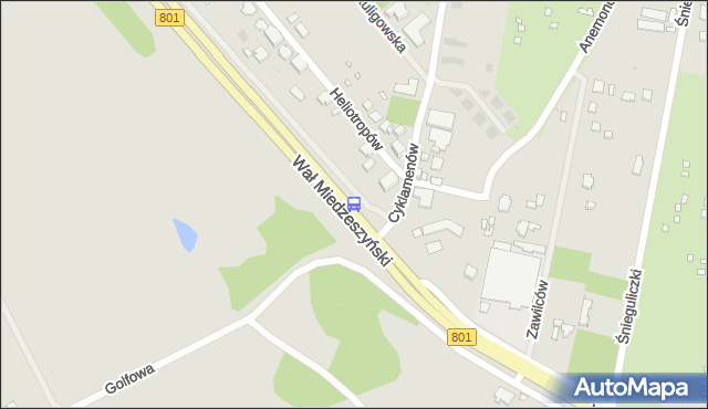 Przystanek Cyklamenów 02. ZTM Warszawa - Warszawa (id 221302) na mapie Targeo