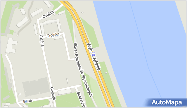 Przystanek Cytadela 02. ZTM Warszawa - Warszawa (id 609502) na mapie Targeo