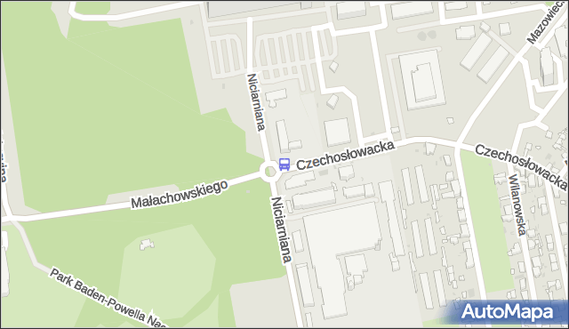 Przystanek Czechosłowacka - Niciarniana. MPKLodz - Łódź (id 97) na mapie Targeo