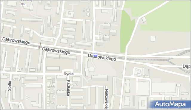Przystanek Dąbrowskiego - Podhalańska. MPKLodz - Łódź (id 108) na mapie Targeo