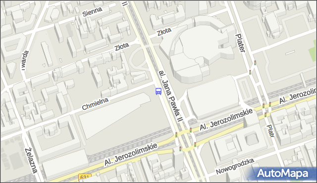 Przystanek Dw.Centralny 03. ZTM Warszawa - Warszawa (id 700203) na mapie Targeo