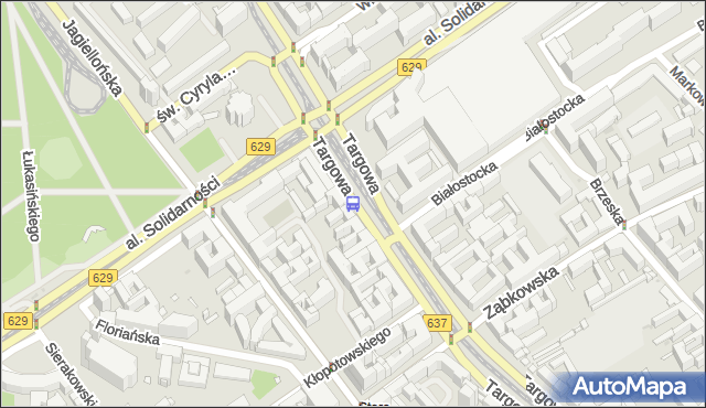 Przystanek Dw.Wileński 01. ZTM Warszawa - Warszawa (id 100301) na mapie Targeo