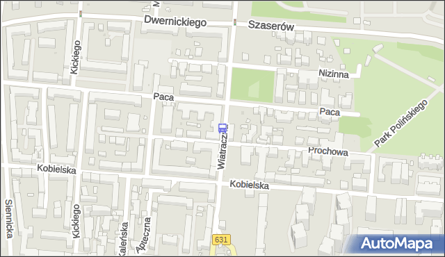 Przystanek Dwernickiego 01. ZTM Warszawa - Warszawa (id 211301) na mapie Targeo
