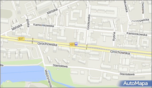 Przystanek Gocławska 01. ZTM Warszawa - Warszawa (id 200401) na mapie Targeo