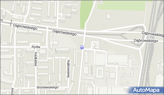 Przystanek Gojawiczyńskiej - Dąbrowskiego. MPKLodz - Łódź (id 202) na mapie Targeo