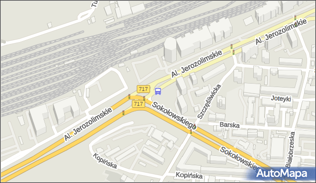 Przystanek Grzymały-Sokołowskiego 01. ZTM Warszawa - Warszawa (id 404301) na mapie Targeo
