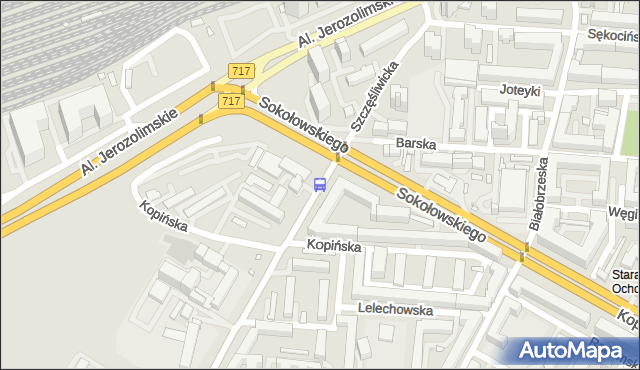Przystanek Grzymały-Sokołowskiego 06. ZTM Warszawa - Warszawa (id 404306) na mapie Targeo