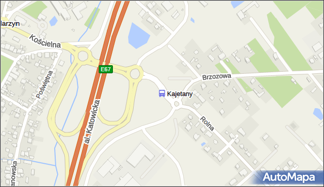 Przystanek Kajetany 02. ZTM Warszawa - Warszawa (id 405902) na mapie Targeo